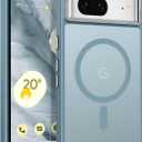 BENTOBEN for Google Pixel 7 Case [Compatible with Magsafe] Translucent Matte Magnetic Pixel 7 Case Magsafe Slim Thin Shockproof Women Men Protective Phone Cases Cover Google 7 Pixel 6.4", Grey Blue