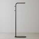 Freestanding Clothing Rack with Marble Base, Modern Garment Rack for Small Spaces, Sturdy Metal Coat Rack with Hooks, Clothes Rack for Hanging Clothes in Bedroom, Closet, Entryway (black)