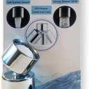 TOTOMO Kitchen Sink Faucet Aerator (Solid Brass) 2 Spray-mode (Shower&Bubble Stream) 360 Swivel Booster Sprayer adapter Water Saving Head attachment replacement - Chrome