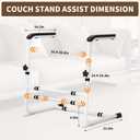 SMONTER Couch Stand Assist-Chair Lift Assist Aid for Elderly Sit to Stand Daily Safety Mobility Support Handle Rails Aid, Height & Width Adjustable, for Couch Sofa Chair Toilet Bed 450lbs Capacity