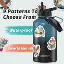 64oz Insulated Water Bottle (Cold for 48 Hrs),BPA Free&Leak Proof,Half Gallon Stainless Steel Water Flask,Water Jug with Straw Spout Lids for Gym,Hiking,Camping,Black Blue