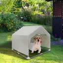 Dog Shade Shelter Outdoor Medium Tent Dog House for Large Dogs, Outdoor Dog Tent, Outside Sun Rain Canopy Pet House for Cats, Rabbits and Other Pets