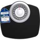 Adamson A25 Scales for Body Weight - Up to 400 LB - 5.3" Dial on 12.4" x 10.2" Platform - Anti-Skid Rubber Surface - High Precision Bathroom Scale Analog - Durable with 20-Year Assurance - Gold