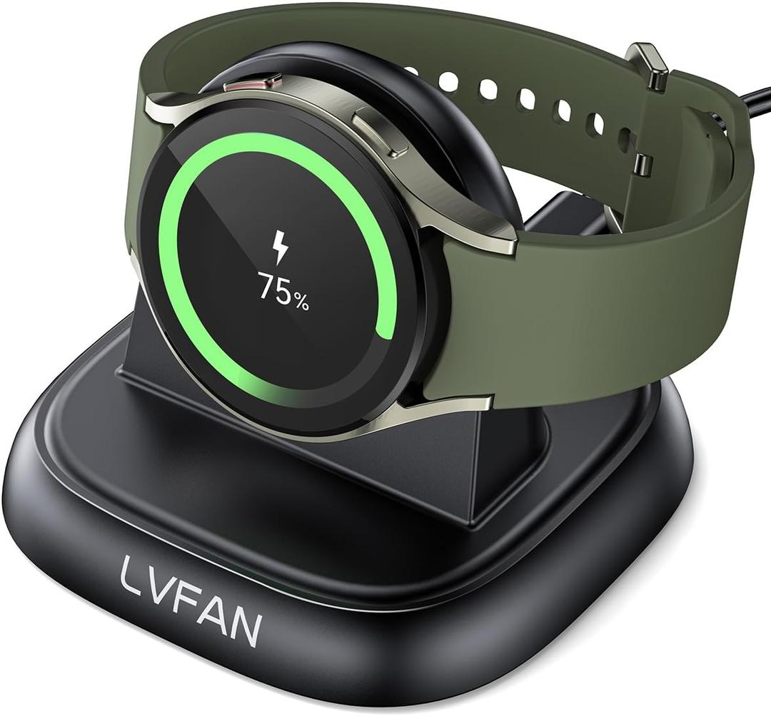 LVFAN Charger for Samsung Galaxy Watch 7 / Ultra / 6/5 / 4, Charger Stand Dock Replacement Accessories, Magnetic Wireless Charging Cable Cord Station for Samsung Galaxy Watch 7 / Ultra / 6/5 / 4