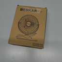 BESKAR USB Clip on Fan, Portable Small Fan with Cord Powered, 3 Speeds Strong Airflow, with Sturdy Clamp, Quiet Personal Desk Fan (Black)