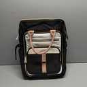 Ytonet Rolling Backpack for Women,15.6 Inch Travel Backpack with Wheels, Stylish Rolling Laptop Bag with Passport Holder, Dual-Opening Design, Underseat Carry on Luggage for Work College Teacher