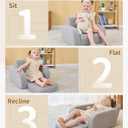 KidBloom 3-in-1 Toddler Couch, Toddler Chairs Comfy 1-3 Years Old, Kids Couch Bed Fold Out, Gifts for 1 2 Year Old Girls Boys