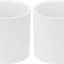 2Pack 3" PVC Pipe Coupling Adapter Pipe Fittings (Sx S) Contractor Pack Schedule 40 Heavy Duty 3 Inch PVC Slip Socket Connectors for DIY Shelf Garden Support Structure, White