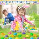 Jumlys 500 PCS 2.4" Plastic Easter Eggs Bulk, Empty Easter Eggs in 8 Colors, Fillable Colorful Easter Eggs with Hinge, Perfect for Easter Hunt, Basket Stuffers Fillers and Easter Theme Party Favors