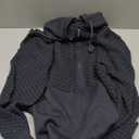 Zaitun Men's Full Zip Up Hooded Cardigan Sweater with Pockets (Gunmetal Grey) L