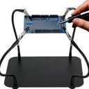 Helping Hands Soldering Station, Holding Fixture Station, Soldering Kit, Third Hand Soldering Tool 4 Flexible Arms Helping Hands for Electronic Repair Soldering, Jewelry Crafts.