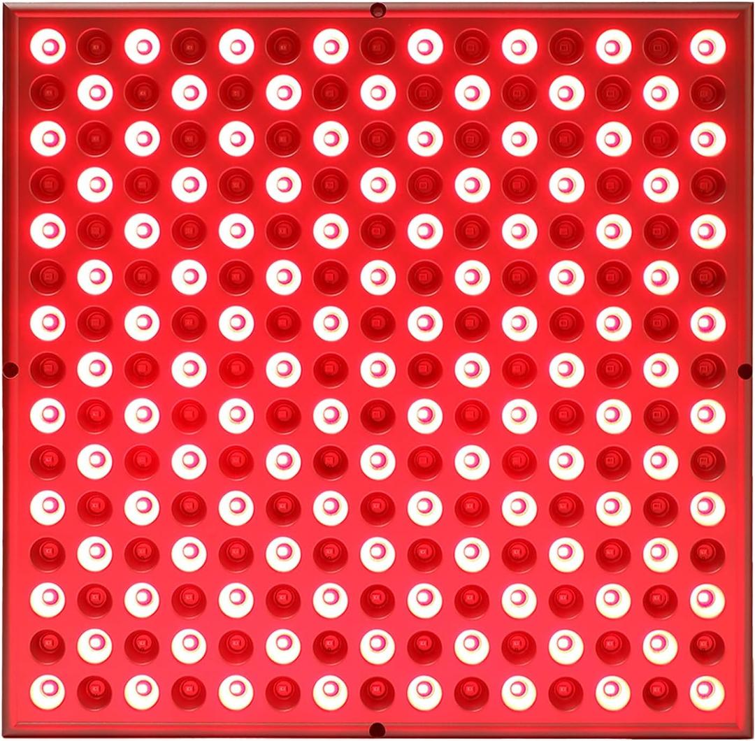 Red-Light-Therapy-Device - 45W LED Panel Deep 660nm and Near-Infrared 850nm LED Light Combo for Skin Beauty,Pain Relief of Muscles and Joints (Silver)