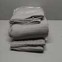 KASENTEX Queen XL Quilt Set 98"x98" – Soft Washed 3Layer Lightweight Bedspread, Minimalist Nordic Design, AllSeason Spring & Summer Quilt Set (1 Quilt + 2 Pillow Shams), Gull