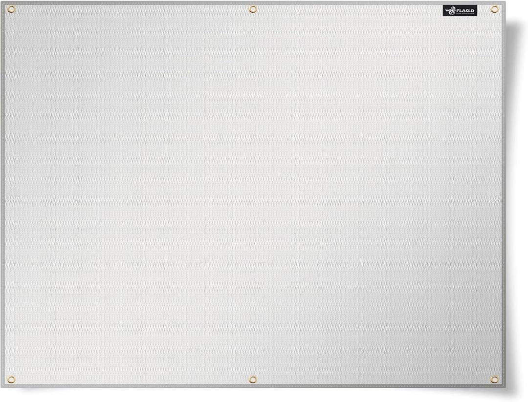 FLASLD Aluminum Heat Shield Mat for Deck Fence, Railing, Grill, Stove, Oven and Refrigerator, Fireproof Cover and Screen Protect Deck Railing from Grill (2030 inch)