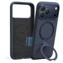 TORRAS Q3 Silicone for iPhone 17 Pro Max Case with Stand, Fit for MagSafe, Liquid Silicone Cozy Grip, 360 Spin Stand, Camera Control, Protective for iPhone 17 Pro Max Phone Case Silicone, Deep Blue