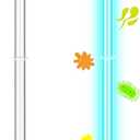 Qualirey 2 Pcs 14" UV Light Replacement Bulb 4 Pin Base 254NM 18W UV Lamp for AC HVAC