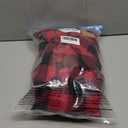 ASENKU Dog Winter Coat, Fleece Doggie Jacket Plaid Reversible Vest Waterproof Windproof Cold Weather Clothes for Small Medium Large Dogs(Red 2XL)