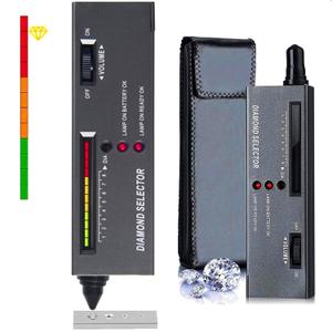 Diamond Tester High Accuracy Diamond Tester Pen,Environmental Protection 9V Battery,Professional Diamond Selector for Jeweler Novice and Expert,Thermal Conductivity Meter (Diamond Tester)
