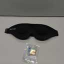 MZOO Luxury Sleep Eye Mask for Side Sleeper Men Women, Zero Eye Pressure 3D Sleeping Mask, Light Blocking Patented Design Night Blindfold, Soft Eye Shade Cover for Travel, Black