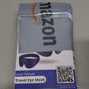 Airplane Head Strap 3D Eye Mask, Travel Pillow Alternative for Long Flight, 360 Support Sleep Head Hold, Stop Bobblehead, Ultra-Compact Lightweight Travel Essentials, Black