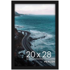 PEALSN 20x28 Picture Frame Black, Poster Frame for Wall Mounting Display Horizontally or Vertically Hanging, 1 Pack