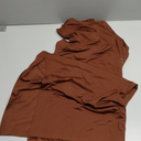 ihot Women's Mock Neck Ruched Bodycon Dress Sleeveless Side Slit Cocktail Party Midi Dresses (Large, Brown)