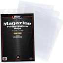BCW Thick Magazine Bags - 1 Pack of 100 | Acid-Free, Clear Polypropylene Sleeves for Archival-Quality Storage of Collectible Magazines | Protect and Showcase Your Valuable Comic Book Collection