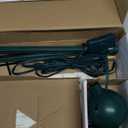 Santa Express Rotating Christmas Tree Topper Animated Santa's Christmas Reindeer's with Banner, LED Lighted 3D Pentagram Tree Topper for Xmas Decorations