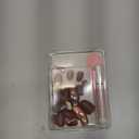 Glamnetic Press On Nails - Chocolate Brown | Opaque Muted Soft Brown Short Oval Fake Nails, Salon Quality | 15 Sizes - 30 Nail Kit
