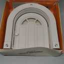 Purrfect Portal Meow Manor Cat Door Interior Door - No-Flap, Fits Cats Up to 20 lbs, Easy DIY Setup, No Training Needed (Paper White)