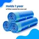 Neakasa XXL Refill Bags for PooGuard Cat Litter Bin, 7-Layer EVOH Odor Control with Good Sealing Function, 48pcs for Up to 12-Month Supply