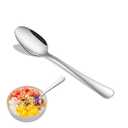 8-Piece 6.7 Inches Stainless Steel Tea Spoon, Durable Dishwasher Safe Teaspoons, Silverware Dessert Spoons, Small Spoons For Restaurant, Hotel