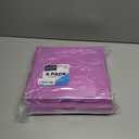 Enday 1/2 inch Binder 3 Ring Binder (6 Pack - Purple) O-Ring Binder with Clear View Cover and 2 Inside Pocket - for Letter Size 8.5 x 11'' Paper, Ideal for School Supplies, Office, and Home