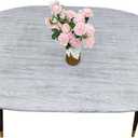 LIBERECOO Oval Fitted Vinyl Tablecloth - Fits 48 x 68 Inch Oval Table - Weather Grey Wood - Waterproof, Elastic Edged for Secure Fit, Easy to Clean Plastic Table Cover