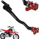 JFG RACING Motorcycle Folding Rear Brake Pedal Foot Lever CNC Universal for CRF CR XR 50cc - 125cc RM KX KLX TTR PW SSR Apollo TAO TAO SDG Dirt Pit Bike Red