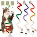 TEAWOO 3 PCS Cat Toys Chew Ropes, 27.56 Inches Cat Chew Rope Toy for Teeth Cleaning, Safe Catnip Toys for Cats Rope Chew Toy (3 Bags of Catnip Included)