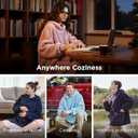 Bedsure Wearable Blanket Hoodies for Women- Gifts for Girlfriend, Warm Cozy Fluffy Birthday Valentines Day gifts for Him Her Women Wife, Soft Sweatshirt, Oversized Hooded Blankets With Sleeves, Pink (Standard)