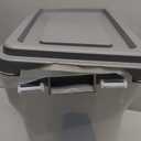 IRIS USA Dog Food Storage Container, Airtight Lid, 2-Cup Scoop, Up to 13 Pounds Pet Food Storage, Versatile Pet Food Bin, Treats, BPA Free, Dark Gray