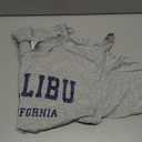 Malibu California CA Vintage Varsity Sports Navy Design T-Shirt Size L