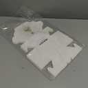 24 PCS Christmas Cookie Boxes White Bakery Treat Boxes with Window, Christmas Cookie Containers for Gift Giving, Holiday Party Favor Pastries, Cupcakes, Donuts, Brownies, 4"x 4"x 2.5"