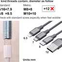 6 Inch Metal Legs for Adjustable Bed Frame, Bed Frame Support Legs Replacement Set of 4