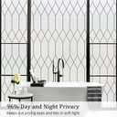 Coavas Window Privacy Film Frosted Glass Window Clings Bathroom Sun Blocking Heat Blocking Frosting Decorative Static ClingWindow Stickers Opaque Door Coverings, 23.6x78.7in