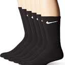 Nike Unisex Adult Everyday Cushioned Training Crew Socks (6 Pairs) XL
