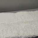 Shag Cream Rug Small 3x5 Area Rugs for Bedroom Bedside Dorm Living Room, Non-Slip Ultra Soft Fluffy Rugs for Kids Room, Girls Room, Study, Office, Playroom, Easy to Clean, Small Carpet Dcor