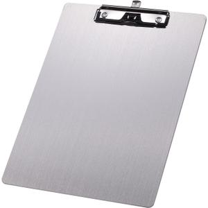 304 Stainless Steel Metal Dry Erase Clipboards with Pen Holder,Double-Sided Anti-Fingerprint White Board,Letter Size (Not to be adsorbed by Magnets)