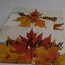 All Smiles Thanksgiving 12x20 Lumbar Throw Pillow Covers Set of 4 Fall Cushions Cases Decorations Outdoor Autumn Maple Leaves Orange Decorative Kitchen Home Decor Cushion for Sofa Porch Couch (12" x 20" (Pack of 4), Fall Leaf)