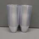 Party Essentials Disposable 9 oz Party Punch Cups | Old Fashioned Tumblers | Cocktail Glasses, 200 Count, Clear, Hard Plastic