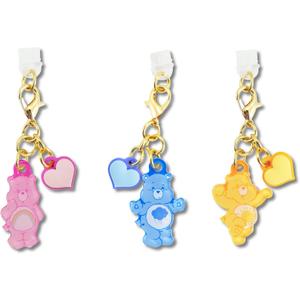 Sonix Dust Plugs - USB C + Lightning Compatible - Care Bears Character Charging Port Charms (3 Pack) - Funshine, Cheer, Grumpy Bear