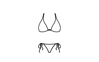 Black Swimming Suit, M