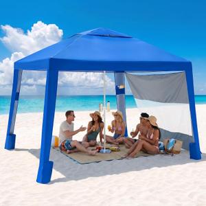 Sekey Beach Cabana 8x8 FT - UPF 50+ Easy Setup Beach Shade Canopy